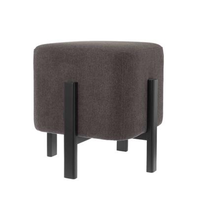 Poef Jack zwart 48cm