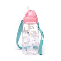 Ecozen Kinder Waterfles 450ml Flip Straw Unicorn Magic - thumbnail