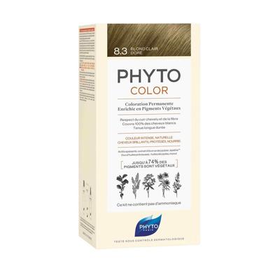 Phytocolor Permanente Haarkleuring 8.3 Goud Lichtblond Intens en Natuurlijke Kleur
