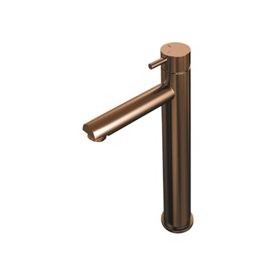 Brauer Copper Edition Wastafelmengkraan opbouw - hoog - model b - PVD - geborsteld koper 5-GK-002-HD5