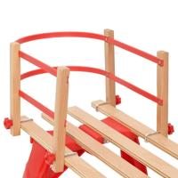 VidaXL Rugleuning voor slee multiplex rood - thumbnail