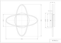 Trio PlafondlampLane chroom Ø 58cm - R67802106 - thumbnail