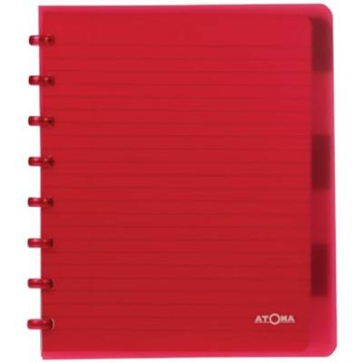 Atoma Trendy schrift, ft A5+, 120 bladzijden, gelijnd, met 6 tabbladen, in geassorteerde kleuren