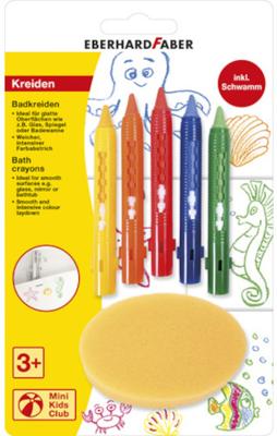 Eberhard Faber EF-524105 Badkrijtjes Met Spons 5 Stuks