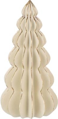 Boom origami kalk polyresin wit/goud s 11x11x21 cm Jolipa - Hortus