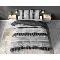 Sleeptime - Artic Stripe Dekbedovertrek Katoen - Wit - 200 x 220 - thumbnail