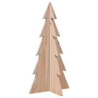 VidaXL Kerstdecoratie kerstboom 59,5 cm massief grenenhout - thumbnail