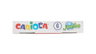 Carioca viltstift Jumbo Superwashable 6 stiften in een kartonnen etui