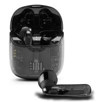JBL Tune 225 TWS ; Draadloze bluetooth oortjes met een batterijduur van tot 25 uur, inclusief oplaadhoes, voel de muziek met JBL Pure Bass-geluid, in doorzichtig zwart - thumbnail