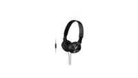 Sony MDR-ZX310AP On Ear koptelefoon Kabel Zwart Headset, Vouwbaar Mobiele telefoon - thumbnail