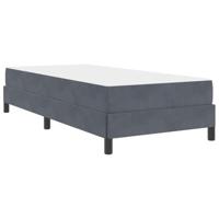 Boxspringbed met matras Donkergrijs 90 x 210 cm Stof - thumbnail