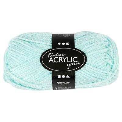 Creativ Company Acrylgaren, mintgroen, 50gr, 80m