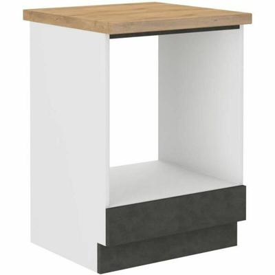 Onderkast voor inbouwoven met werkblad - Mat grijs - L 60 x D 51,6 x H 85 cm - LASSEN Onderkast voor inbouwoven met werkblad - Mat grijs - L 60 x D 51,6 x H 85 cm - LASSEN