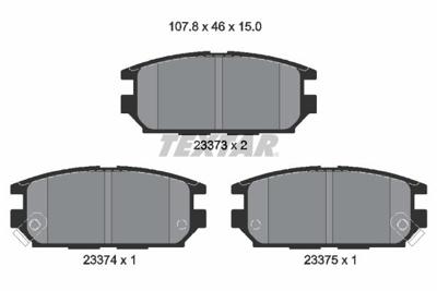 Remblokkenset, schijfrem 2337301