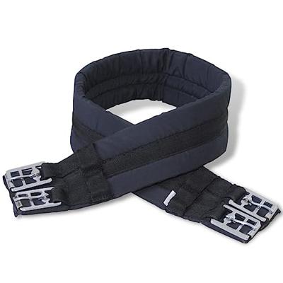 VidaXL Echt lederen paardrijzadel 17,5" 18 cm (5-in-1 set, zwart)