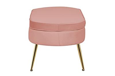 Artistiq Hocker 'Loulou' Velvet, kleur Roze
