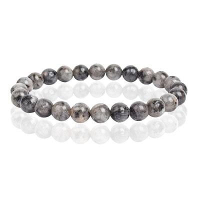 Natuursteen Armband met 8mm Kralen Memphis - Labradorite Natuursteen Armband met 8mm Kralen Memphis - Labradorite