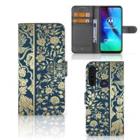 Motorola Moto G Pro Hoesje Beige Flowers - thumbnail