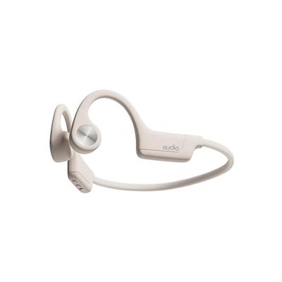Sudio B2 wit, draadloze oortelefoon met Bluetooth 5.3, botgeleidingstechnologie, microfoons, ruimtelijk geluid door Dirac Virtuo, tot 7,5 uur speeltijd, snel opladen, IPX5-waterbestendigheid