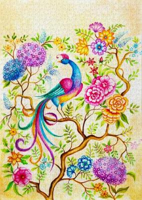 Fairy Tale Bird Puzzel 1000 Stukjes Fairy Tale Bird Puzzel 1000 Stukjes