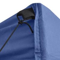 Partytent met 4 zijwanden inklapbaar 2x2 m staal blauw - thumbnail