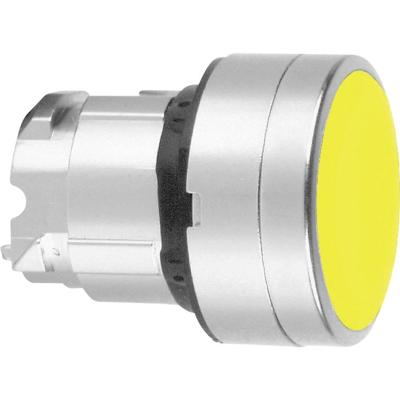 Schneider Electric ZB4BA54 ZB4BA54 Terugstelbaar (Ø) 22 mm Zonder markering Chroom, Geel 1 stuk(s)