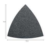 Fein 63717122016 Deltaschuurpapier Ongeperforeerd Korrelgrootte (num) 120 Hoekmaat 80 mm 50 stuk(s) - thumbnail