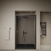 Schuifdeur BWS Arema 140x190 cm Profiel Zwart Boss & Wessing - thumbnail