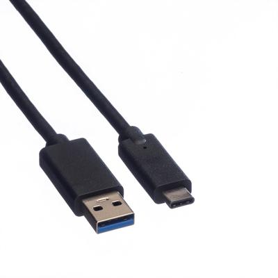 ROLINE USB 3.2 Gen 1 kabel, A-C, M/M, zwart, 0,5 m ROLINE USB 3.2 Gen 1 kabel, A-C, M/M, zwart, 0,5 m