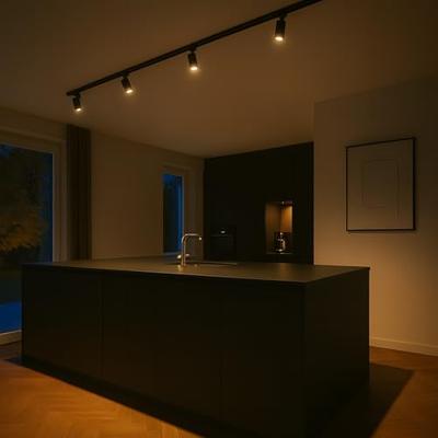 Tracklight 4-Lichts Plafondlamp Zwart Tracklight 4-Lichts Plafondlamp Zwart