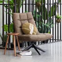 WOOOD Draaifauteuil 'Jouke' PU leder, kleur Groen - thumbnail