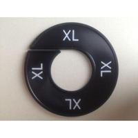 Maatring 9cm zwart/wit XL - thumbnail