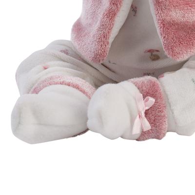 Babypop Mimi Lachebekje Roze vestje met capuchon - 42 cm