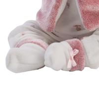 Babypop Mimi Lachebekje Roze vestje met capuchon - 42 cm - thumbnail