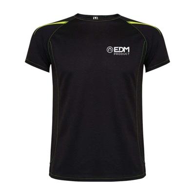 Heren-T-Shirt met Korte Mouwen EDM Zwart Maat XL