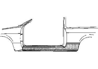 Oversizedeel Kadett C 73-79.dorpel 2d 372302