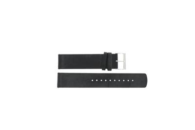 Horlogeband Skagen SKW6471 Glad leder Zwart 20mm