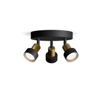 Philips Conduit 8720169299955 Plafondspot GU10 Zwart, Goud - thumbnail