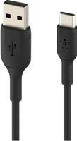 Belkin BoostCharge USB-C-kabel, USB-C/USB-A kabel, USB Type-C-kabel, oplader kabel voor iPhone 15, Plus, Pro, Pro Max, Samsung Galaxy S24, Pixel, iPad Pro, Nintendo Switch en meer, 3 m, zwart - thumbnail