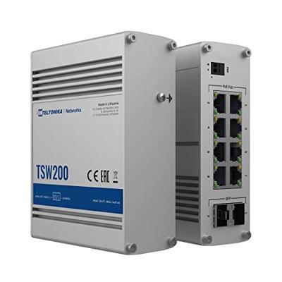Teltonika TSW200 netwerk-switch Gigabit Ethernet (10/100/1000) Power over Ethernet (PoE) Aluminium Teltonika TSW200 netwerk-switch Gigabit Ethernet (10/100/1000) Power over Ethernet (PoE) Aluminium