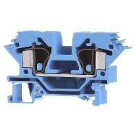 WAGO 284-604 Doorgangsklem 10 mm Spanveer Toewijzing: N Blauw 25 stuk(s)