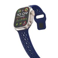 By Qubix - Ultimate Sport Edition bandje - Donkerblauw - Compatible met Apple Watch 44mm / 45mm / 46mm / 49mm - Compatible Apple watch bandjes - thumbnail