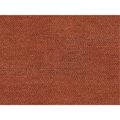 NOCH 0056610 Universeel Kartonnen 3D-plaat Bakstenen, rood