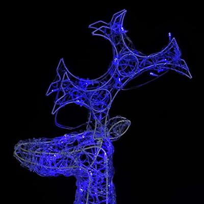 VidaXL Kerstversiering rendier 90 led's 60x16x100 cm acryl VidaXL Kerstversiering rendier 90 led's 60x16x100 cm acryl