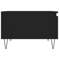 Salontafel 55x55x36,5 cm bewerkt hout zwart - thumbnail