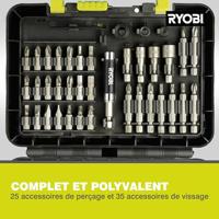 Ryobi RAK60DDF | 60-delig Boor & Schroevendraaierset - 5132002248 - 5132002248 - thumbnail