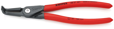 Knipex Precisie-borgveertang voor binnenringen in boringen | Anti-slip kunststof bekleed - 48 21 J31 SB Knipex Precisie-borgveertang voor binnenringen in boringen | Anti-slip kunststof bekleed - 48 21 J31 SB