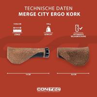 CONTEC handvatten "merge city ergo kork" ct grips merge city ergo cork, 96/140mm - thumbnail