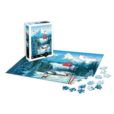 Puzzel - SENTOSPHERE - Calypto - 1000 stukjes - Besneeuwd landschap - Zijdezachte afwerking - Geschikt voor kinderen vanaf 9 jaar Puzzel - SENTOSPHERE - Calypto - 1000 stukjes - Besneeuwd landschap - Zijdezachte afwerking - Geschikt voor kinderen vanaf 9 jaar