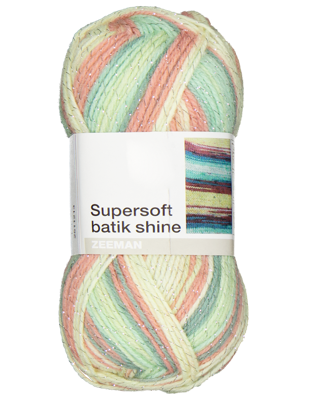 Supersoft batik shine Breigaren - Groen Supersoft batik shine Breigaren - Groen